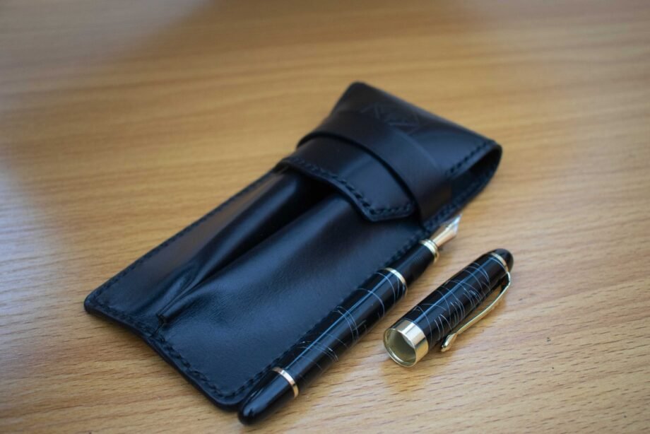 Double Leather Pen Case