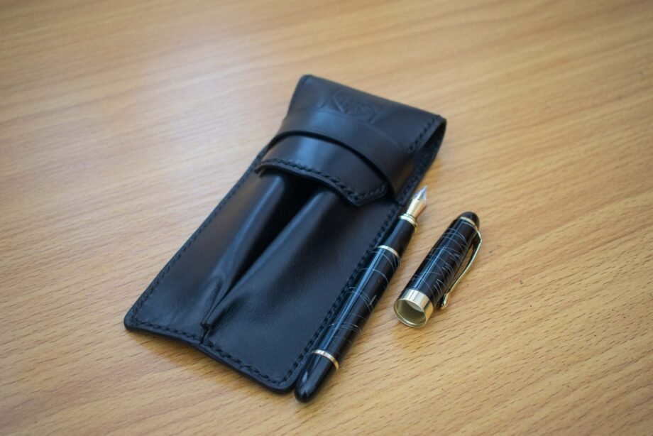 Double Leather Pen Case