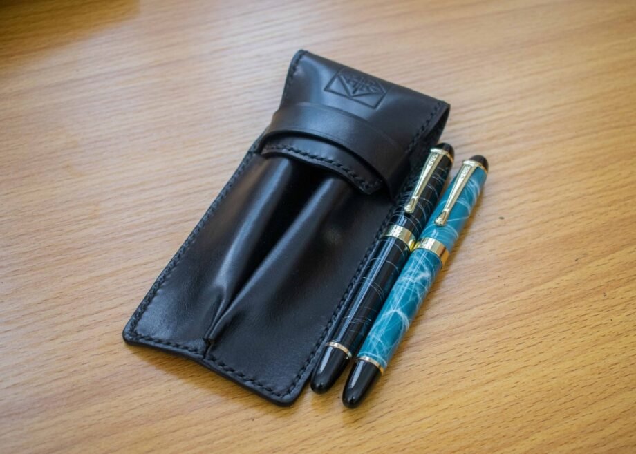 Double Leather Pen Case