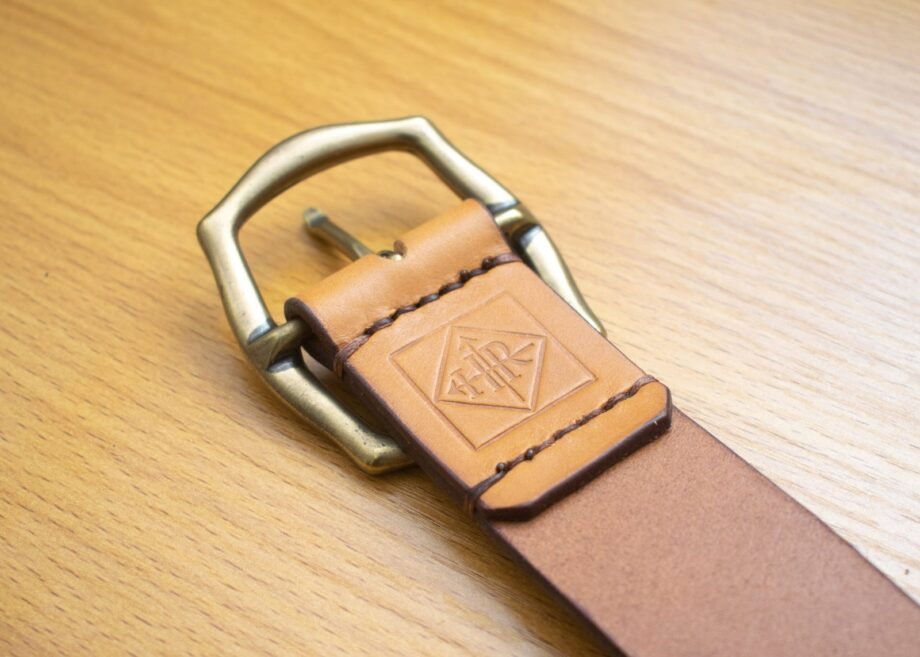 Brass Centre Bar Buckle Belt - 40mm