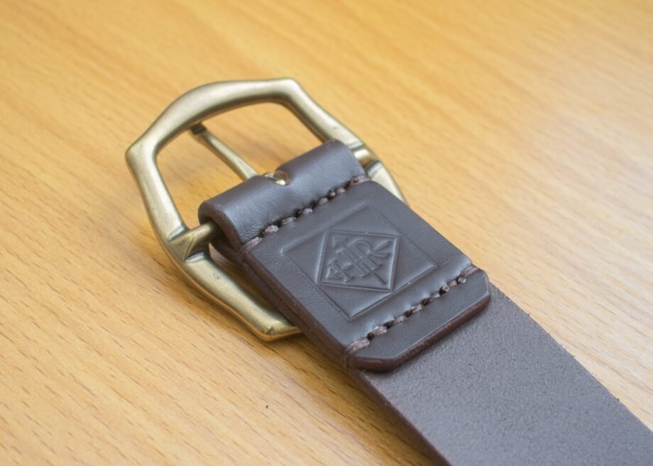 Brass Centre Bar Buckle Belt - 40mm