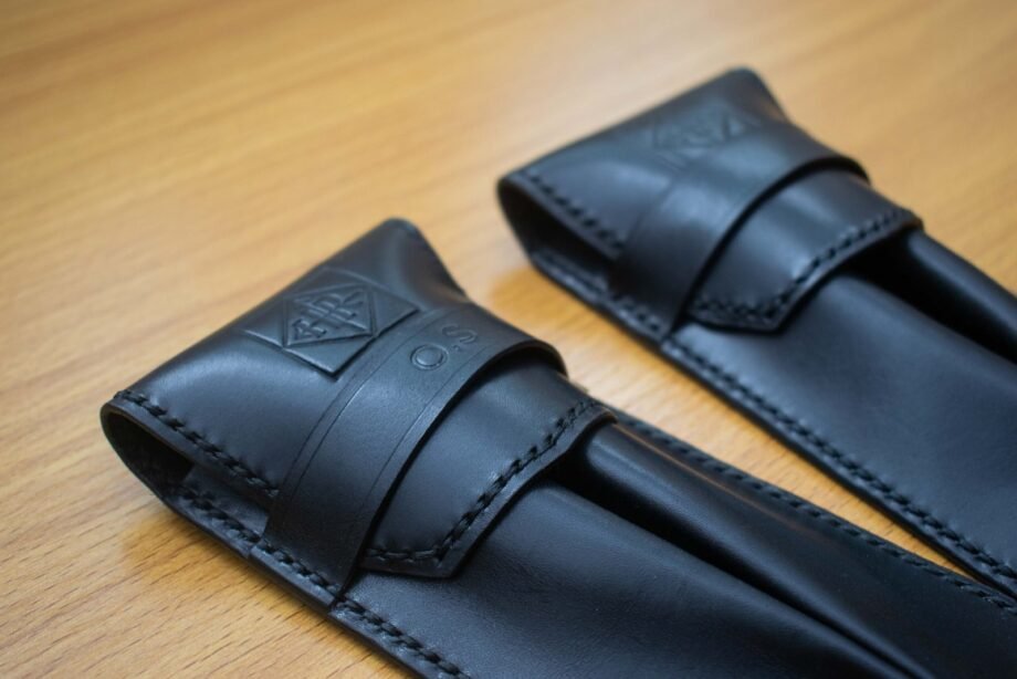 Double Leather Pen Case